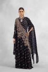 Black Printed Floor Length Kurti 