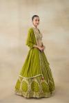 Match Green Lehenga Set