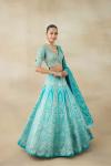 Aqua Blue Lehenga Set 