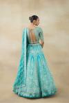 Aqua Blue Lehenga Set 