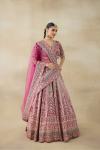  Carmine Rose Lehenga Set 