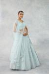 Pastel Blue Lehenga Set 