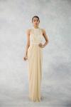 Custard White Net Gown