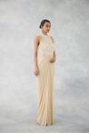 Custard White Net Gown