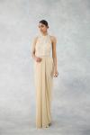 Custard White Net Gown