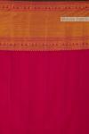 Orange and Magenta Dual Tone Kanjeevaram Silk Saree