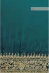 Teal Green Embroidered Saree