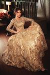 Gold Net Embroidered Gown