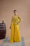 Mango Yellow Sharara Set