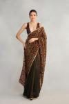 Black Gold Tissue Saree