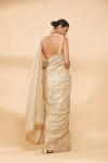 Champagne Gold Embroidered Saree