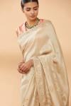 Champagne Gold Embroidered Saree