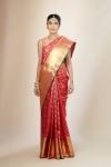 Magenta Dual Tone Kanjeevaram Silk Saree