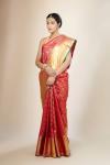 Magenta Dual Tone Kanjeevaram Silk Saree