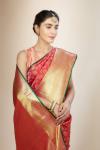 Magenta Dual Tone Kanjeevaram Silk Saree