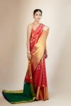 Magenta Dual Tone Kanjeevaram Silk Saree