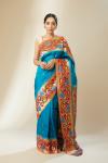 Turquoise Blue Paithani Silk Saree