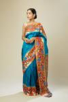 Turquoise Blue Paithani Silk Saree