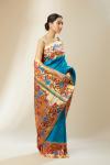 Turquoise Blue Paithani Silk Saree