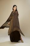 Chocolate Brown Georgette Kaftan Set