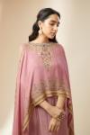 Onion Pink Georgette Kaftan Set