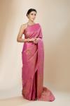 Magenta and Peach Dual Tone Kanjeevaram Silk Saree