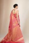 Rose Pink Dual Tone Kanjeevaram Silk Saree