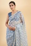 Dawn Blue Organza Saree