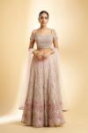 Dusty Peach Chikankari Lehenga