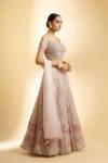 Dusty Peach Chikankari Lehenga