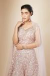 Onion Pink Organza Lehenga Set