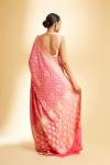 Rose Pink Bandhej Georgette Saree