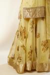 Yellow Organza Skirt Set