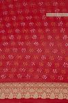 Red Bandhej Georgette Saree