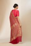 Red Bandhej Georgette Saree