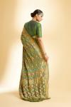 Mehendi Green Bandhej Georgette Saree