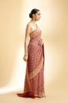 Red Onion Bandhej Georgette Saree