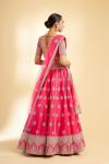 Fuchsia Pink Raw Silk Lehenga