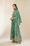 Sea Green Chanderi Anarkali Set