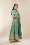 Sea Green Chanderi Anarkali Set