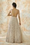 Ivory Daisy Net Lehenga