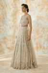 Ivory Daisy Net Lehenga