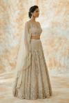 Ivory Daisy Net Lehenga