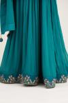 Teal sharara set