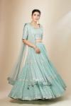 Mint Green Georgette Lehenga Set