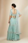 Mint Green Georgette Lehenga Set