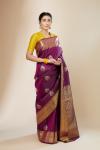 Voilet Kanjivaram Silk Saree