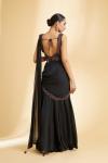 Black Georgette Drape Saree