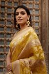 Butter Yellow rangkaat Banarasi Silk Saree