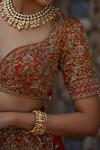 Tangerine Scape Lehenga